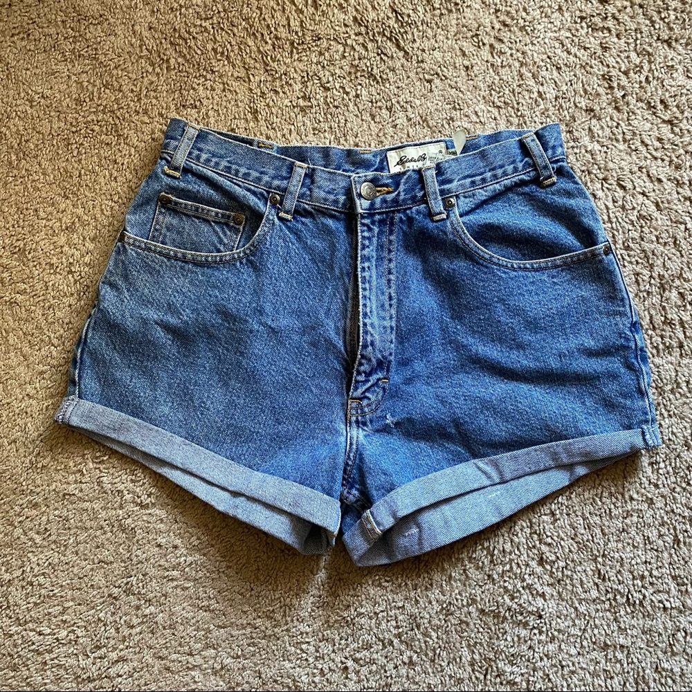VINTAGE High Rise Jean Shorts